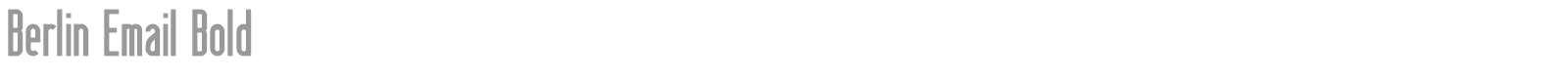 Berlin Email font preview